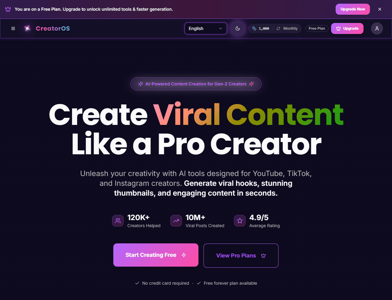 CreatorOS Platform